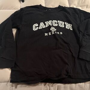 Reef Cancun Graphic Black Long Sleeve Tee